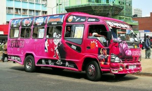 minibus kenyan style 300x180 The World of Vehicles in Africa: Cars,trucks and buses