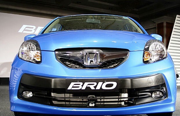 image of a honda brio hatch back