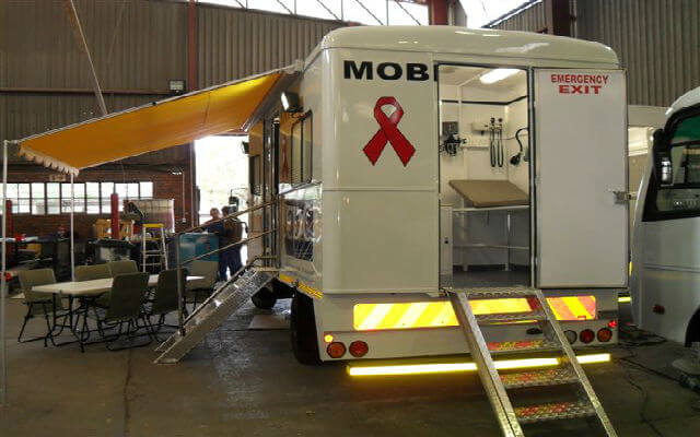 A mobile clinic at work Mobile Clinics in Africa The Hospital on Wheels