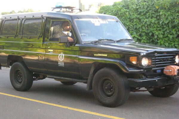 picture of a Kenya Police Vehicle