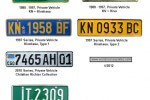 Registration plates from the Democratic Republic of Congo