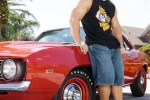 image of Cena and his camaro