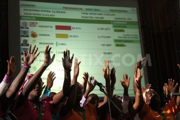 The presidential election results were transmitted in real time. Image source demotix.com