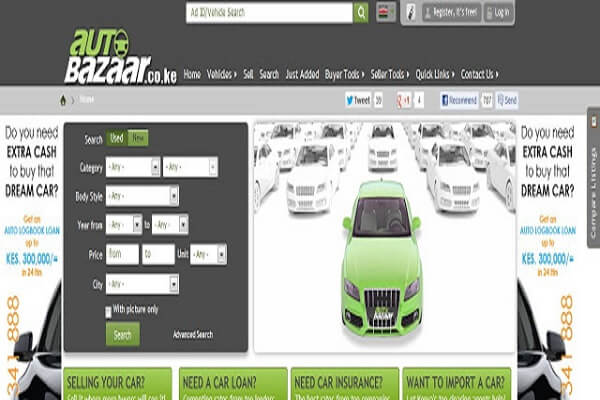 Snapshot of one of the top car selling websites in Kenya.
Image Source: www.mybusinesstricks.com