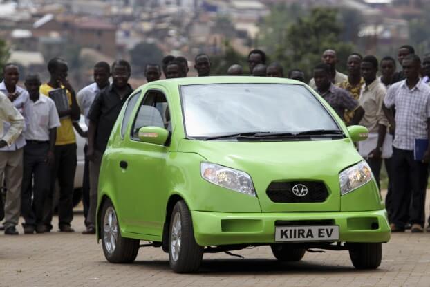 Image of the Kiira EV car made in Uganda