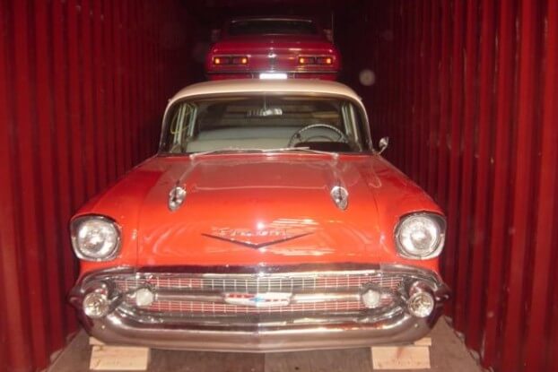 image of a containerised car shipping