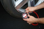 Image of car tire pressure check