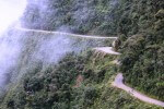 Image of road of death in Bolivia