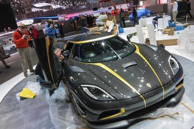 Some of the cars in the Geneva Motor Show.
Image Source: www.ebaymotorsblog.com